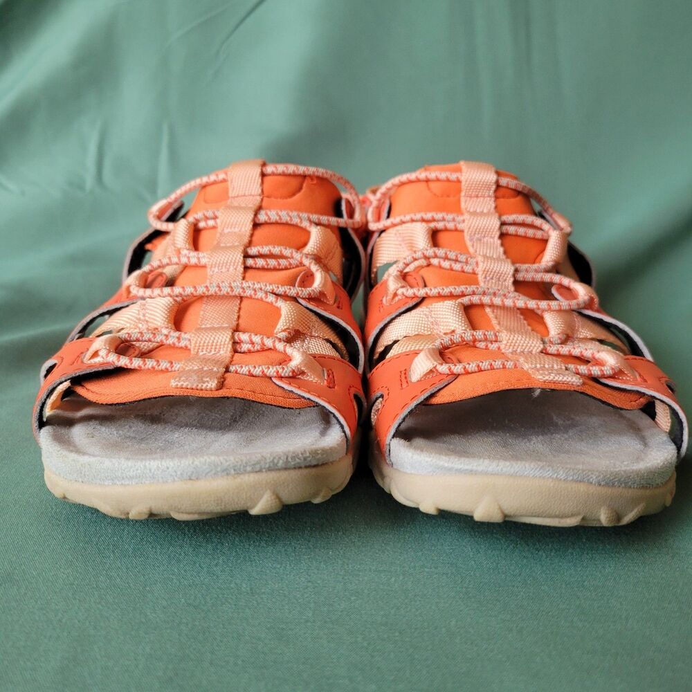 Merrell Terran Cage Sport Sandals Women's Size 6 Goldfish Orange Outdoor Walking - Picture 9 of 13
